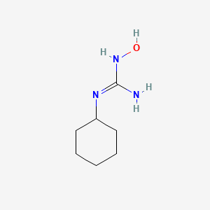 molecular formula C7H15N3O B14469268 N''-Cyclohexyl-N-hydroxyguanidine CAS No. 65131-36-4