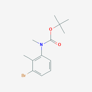 molecular formula C13H18BrNO2 B1446929 (3-Bromo-2-methyl-phenyl)-methyl-carbamic acid tert-butyl ester CAS No. 1187928-37-5