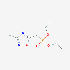 molecular formula C8H15N2O4P B14469305 Diethyl [(3-methyl-1,2,4-oxadiazol-5-yl)methyl]phosphonate CAS No. 72398-73-3