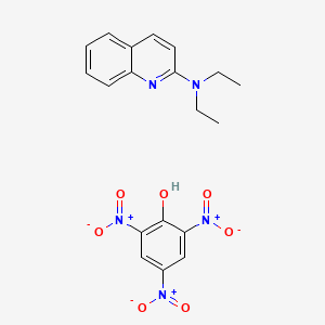 molecular formula C19H19N5O7 B14469325 N,N-diethylquinolin-2-amine;2,4,6-trinitrophenol CAS No. 65674-31-9