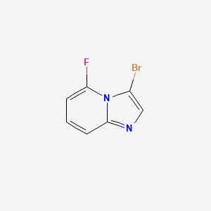 molecular formula C7H4BrFN2 B1446939 3-Bromo-5-fluoroimidazo[1,2-a]pyridine CAS No. 1388711-44-1