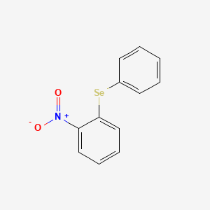 molecular formula C12H9NO2Se B14469393 Benzene, 1-nitro-2-(phenylseleno)- CAS No. 65848-40-0