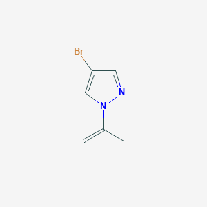 molecular formula C6H7BrN2 B1446947 4-Bromo-1-isopropenyl-1H-pyrazole CAS No. 1628214-20-9
