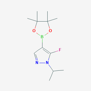 molecular formula C12H20BFN2O2 B1446948 5-fluoro-1-(propan-2-yl)-4-(tetramethyl-1,3,2-dioxaborolan-2-yl)-1H-pyrazole CAS No. 1628214-30-1