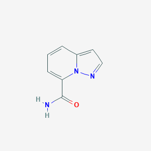 molecular formula C8H7N3O B1446949 Pyrazolo[1,5-a]pyridine-7-carboxylic acid amide CAS No. 1373223-82-5
