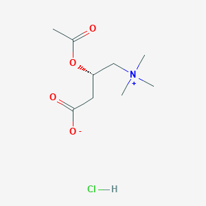 molecular formula C9H18ClNO4 B144695 o-Acetyl-L-carnitine hydrochloride CAS No. 5080-50-2