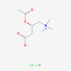molecular formula C₉H₁₈ClNO₄ B144695 Acetyl-L-carnitine hydrochloride CAS No. 5080-50-2
