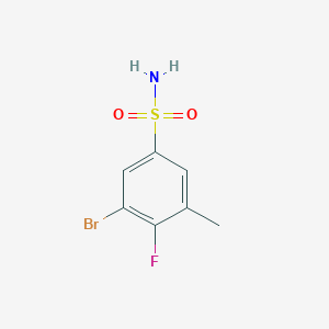 3-Bromo-4-fluoro-5-methylbenzene-1-sulfonamide