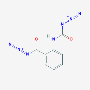 molecular formula C8H5N7O2 B14469523 2-[(Azidocarbonyl)amino]benzoyl azide CAS No. 65325-59-9