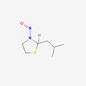 molecular formula C7H14N2OS B14469539 N-Nitrosoisobutylthiazolidine CAS No. 72505-67-0