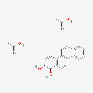 molecular formula C22H22O6 B14469547 acetic acid;(1R,2R)-1,2-dihydrochrysene-1,2-diol CAS No. 66267-15-0