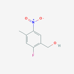 molecular formula C8H8FNO3 B1446955 (2-Fluoro-4-methyl-5-nitrophenyl)methanol CAS No. 1806480-23-8