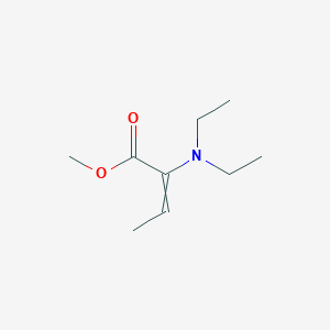 molecular formula C9H17NO2 B14469594 Methyl 2-(diethylamino)but-2-enoate CAS No. 70096-90-1