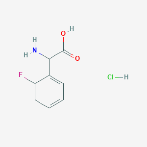 molecular formula C8H9ClFNO2 B1446961 (2-氟苯基)甘氨酸 HCl CAS No. 709665-70-3