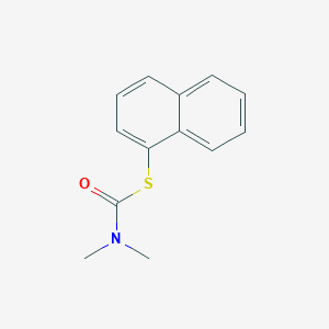 molecular formula C13H13NOS B14469643 S-Naphthalen-1-yl dimethylcarbamothioate CAS No. 65902-13-8
