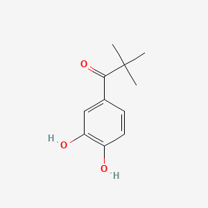 molecular formula C11H14O3 B14469653 tert-BUTYROPHENONE, 3',4'-DIHYDROXY- CAS No. 72017-59-5