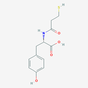 molecular formula C12H15NO4S B14469673 N-(3-Sulfanylpropanoyl)-L-tyrosine CAS No. 72636-16-9