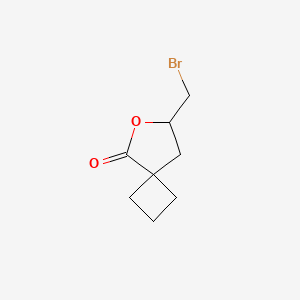 molecular formula C8H11BrO2 B1446969 7-(Bromomethyl)-6-oxaspiro[3.4]octan-5-one CAS No. 1803590-51-3