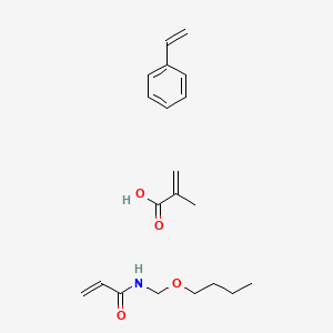 molecular formula C20H29NO4 B14469695 N-(butoxymethyl)prop-2-enamide;2-methylprop-2-enoic acid;styrene CAS No. 65588-71-8