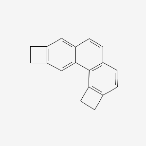 molecular formula C18H14 B14469830 Dicyclobuta(b,g)phenanthrene, 1,2,8,9-tetrahydro- CAS No. 67237-38-1