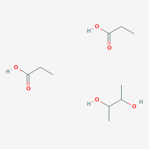 molecular formula C10H22O6 B14469887 Butane-2,3-diol;propanoic acid CAS No. 65643-99-4