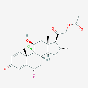 molecular formula C24H30ClFO5 B144699 Clocortolone acetate CAS No. 4258-85-9