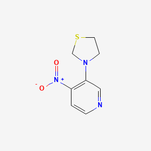 3-(4-Nitropyridin-3-yl)thiazolidine