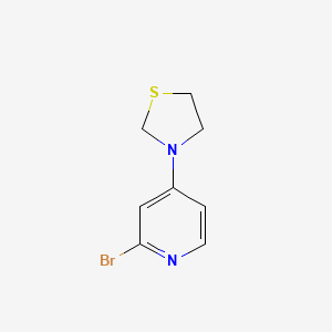 3-(2-Bromopyridin-4-yl)thiazolidine