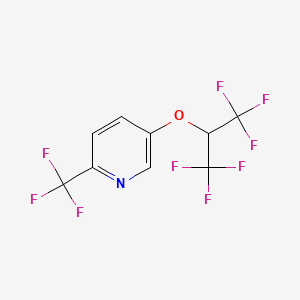 5-(1,1,1,3,3,3-Hexafluoropropan-2-yloxy)-2-(trifluoromethyl)pyridine