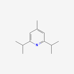 molecular formula C12H19N B14469997 Pyridine, 4-methyl-2,6-bis(1-methylethyl)- CAS No. 66650-34-8