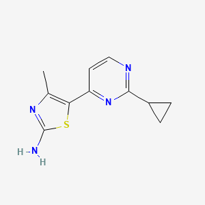 5-(2-Cyclopropylpyrimidin-4-yl)-4-methylthiazol-2-amine