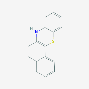 molecular formula C16H13NS B14470020 6H-Benzo[c]phenothiazine, 5,7-dihydro- CAS No. 66234-05-7