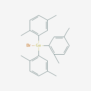 molecular formula C24H27BrGe B14470036 Bromotris(2,5-dimethylphenyl)germane CAS No. 65924-56-3