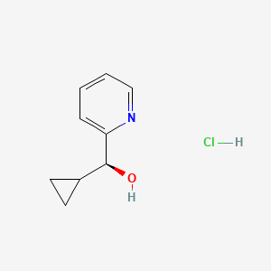 molecular formula C9H12ClNO B1447004 (S)-环丙基(吡啶-2-基)甲醇盐酸盐 CAS No. 1807896-05-4