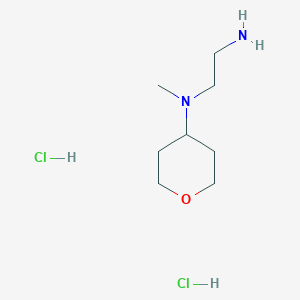 molecular formula C8H20Cl2N2O B1447005 N1-Methyl-N1-(tetrahydro-2H-pyran-4-yl)ethane-1,2-diamine dihydrochloride CAS No. 1803590-82-0