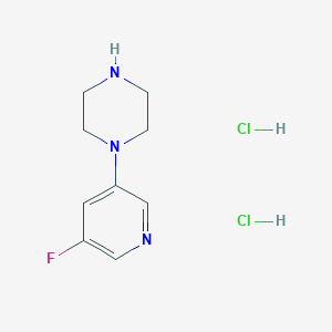 molecular formula C9H14Cl2FN3 B1447006 1-(5-氟吡啶-3-基)哌嗪二盐酸盐 CAS No. 1803560-94-2