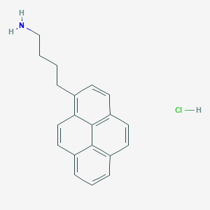 molecular formula C20H20ClN B14470085 4-Pyren-1-ylbutan-1-amine;hydrochloride CAS No. 71942-37-5