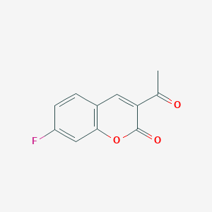 molecular formula C11H7FO3 B1447013 3-acetyl-7-fluoro-2H-chromen-2-one CAS No. 1318770-38-5