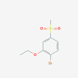 molecular formula C9H11BrO3S B1447014 1-Bromo-2-ethoxy-4-methanesulfonyl-benzene CAS No. 1403329-87-2