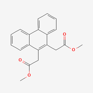molecular formula C20H18O4 B14470195 Dimethyl 2,2'-phenanthrene-9,10-diyldiacetate CAS No. 65509-51-5