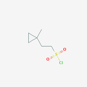 molecular formula C6H11ClO2S B1447023 2-(1-Methylcyclopropyl)ethane-1-sulfonyl chloride CAS No. 1803599-11-2