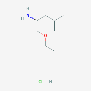 molecular formula C8H20ClNO B1447026 (R)-1-Ethoxymethyl-3-methyl-butylamine hydrochloride CAS No. 944146-39-8
