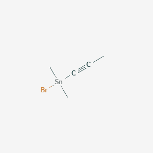 molecular formula C5H9BrSn B14470262 Bromo(dimethyl)(prop-1-yn-1-yl)stannane CAS No. 66089-06-3