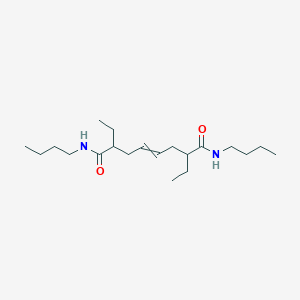 molecular formula C20H38N2O2 B14470276 N~1~,N~8~-Dibutyl-2,7-diethyloct-4-enediamide CAS No. 67546-73-0