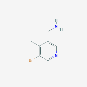 molecular formula C7H9BrN2 B1447028 (5-Bromo-4-methylpyridin-3-yl)methanamine CAS No. 1211534-09-6