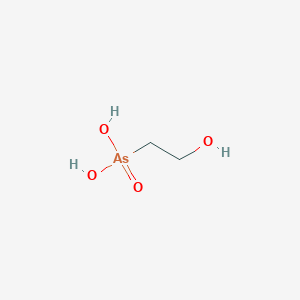 molecular formula C2H7AsO4 B14470283 Arsonic acid, (2-hydroxyethyl)- CAS No. 65423-87-2