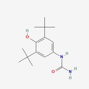 molecular formula C15H24N2O2 B14470287 N-(3,5-Di-tert-butyl-4-hydroxyphenyl)urea CAS No. 70022-38-7