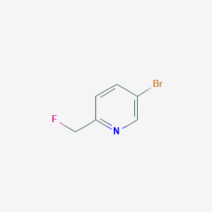 molecular formula C6H5BrFN B1447030 5-Bromo-2-(fluoromethyl)pyridine CAS No. 1335050-09-3