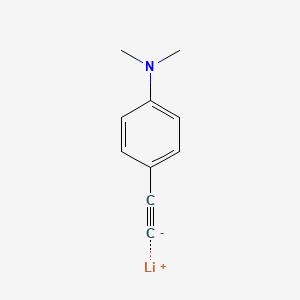 molecular formula C10H10LiN B14470300 lithium;4-ethynyl-N,N-dimethylaniline CAS No. 66363-40-4