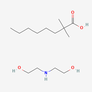 molecular formula C14H31NO4 B14470309 Diethanolamine, neodecanoate salt CAS No. 68299-00-3